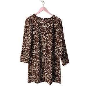 J. Crew Leopard Print Dress